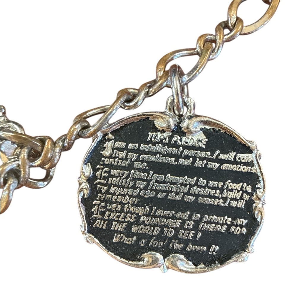 Vintage Sterling Silver AA Sobriety Charm Bracelet – One Day at a Time – 1972 - Picture 3 of 8